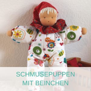 Stoffpuppen für Babys: Schmusepuppen mit Beinchen