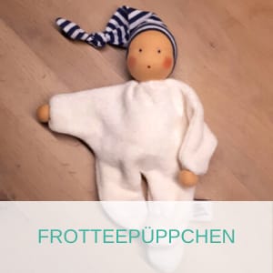 Stoffpuppen für Babys: Frotteepüppchen